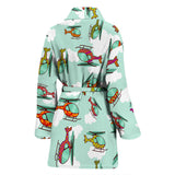 Helicopter Design Pattern Women'S Bathrobe