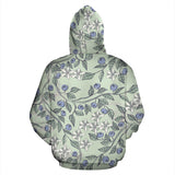Hand Drawn Blueberry Pattern Men Women Pullover Hoodie