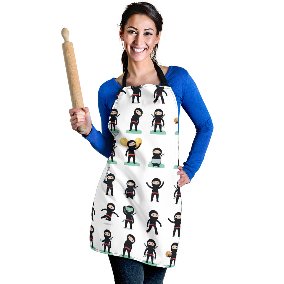 Cute Ninja Katana Sword Pattern Adjustable Apron