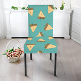 Sandwich Pattern Print Design 03 Dining Chair Slipcover