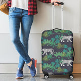 White Bengal Tigers Tropical Plant Cabin Suitcases Luggages