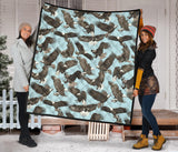 Eagle Pattern Print Design 01 Premium Quilt