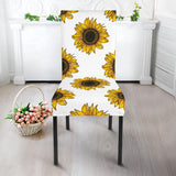 Sunflowers Design Pattern Dining Chair Slipcover