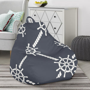 Nautical Steering Wheel Rope Pattern Bean Bag Cover