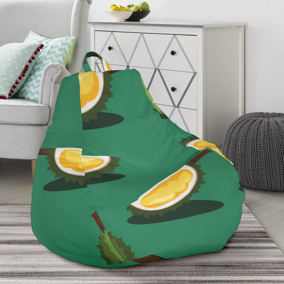 Durian Pattern Green Background Bean Bag Cover