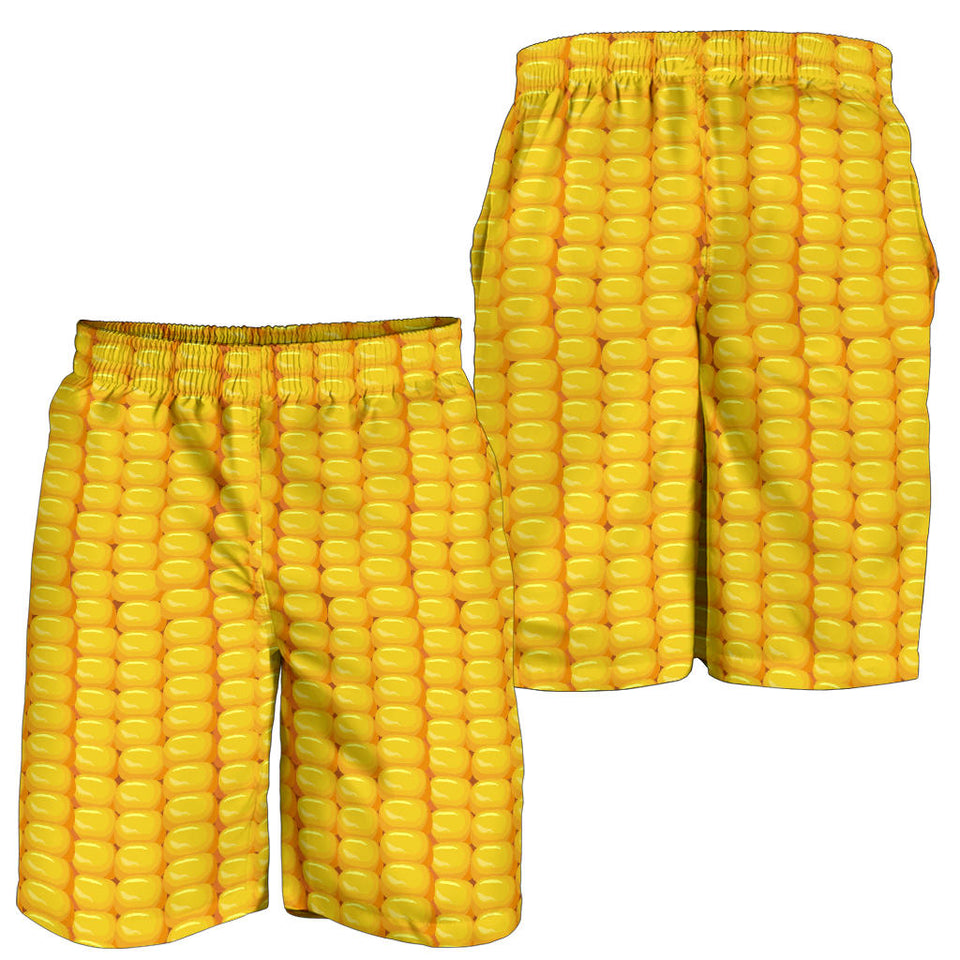 Corn Pattern Print Design 04 Men Shorts
