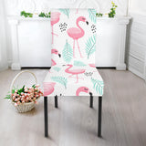 Cute Flamingo Pattern Dining Chair Slipcover