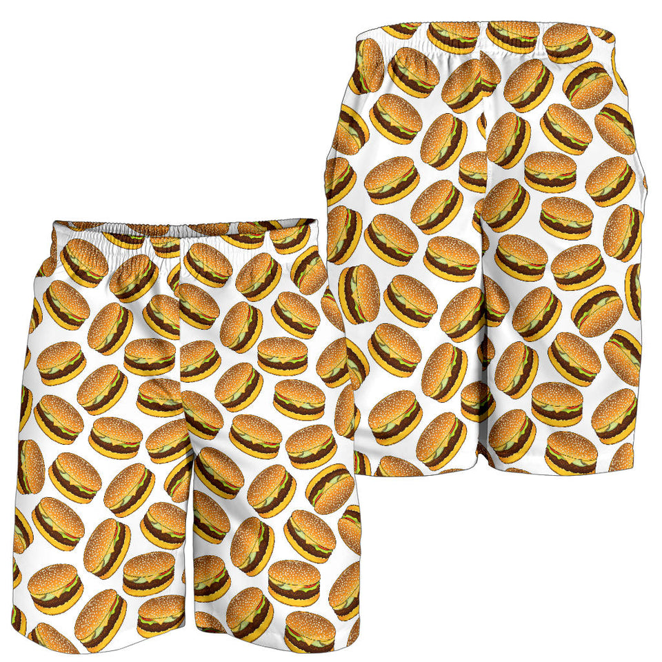 Hamburger Pattern Print Design 03 Men Shorts