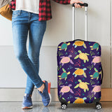 Colorful Sea Turtle Pattern Cabin Suitcases Luggages