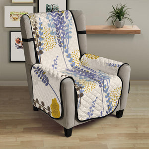 Lavender modern pattern blackground Chair Cover Protector