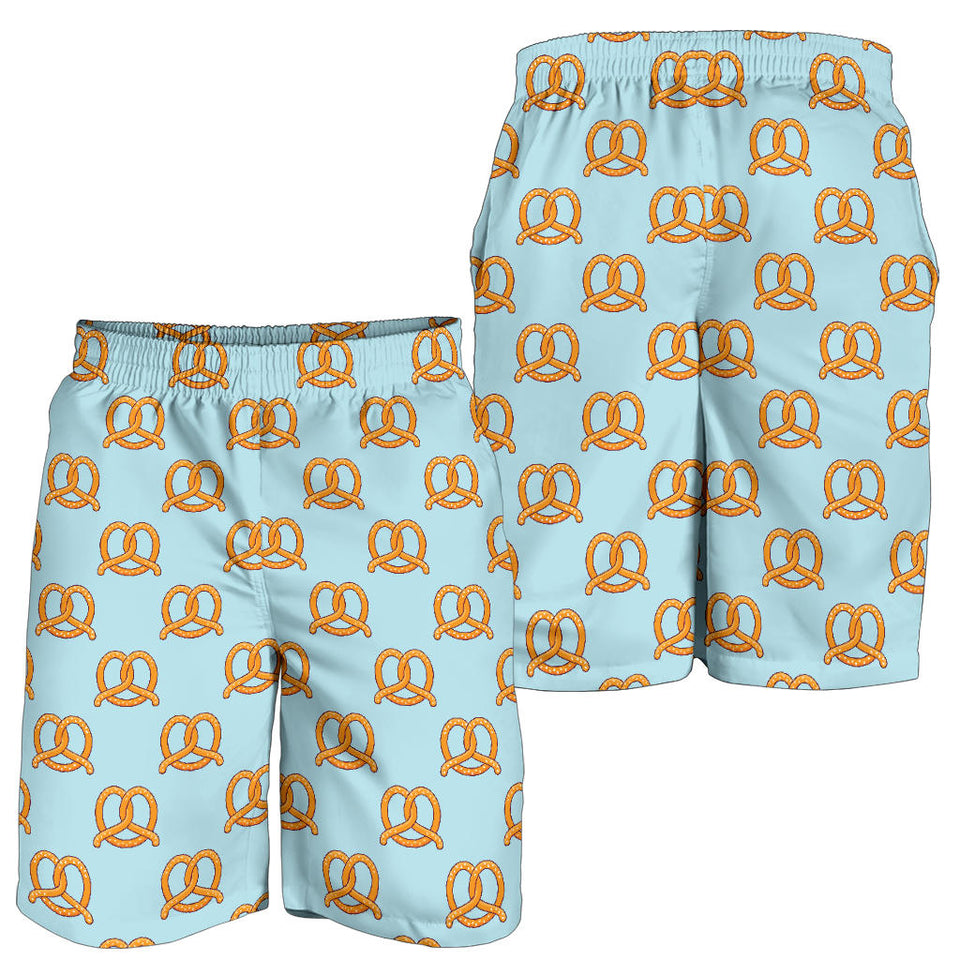 Pretzels Pattern Print Design 03 Men Shorts