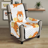 Brown pomeranian pattern Chair Cover Protector