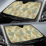 Ginkgo Leaves Design Pattern Car Sun Shade