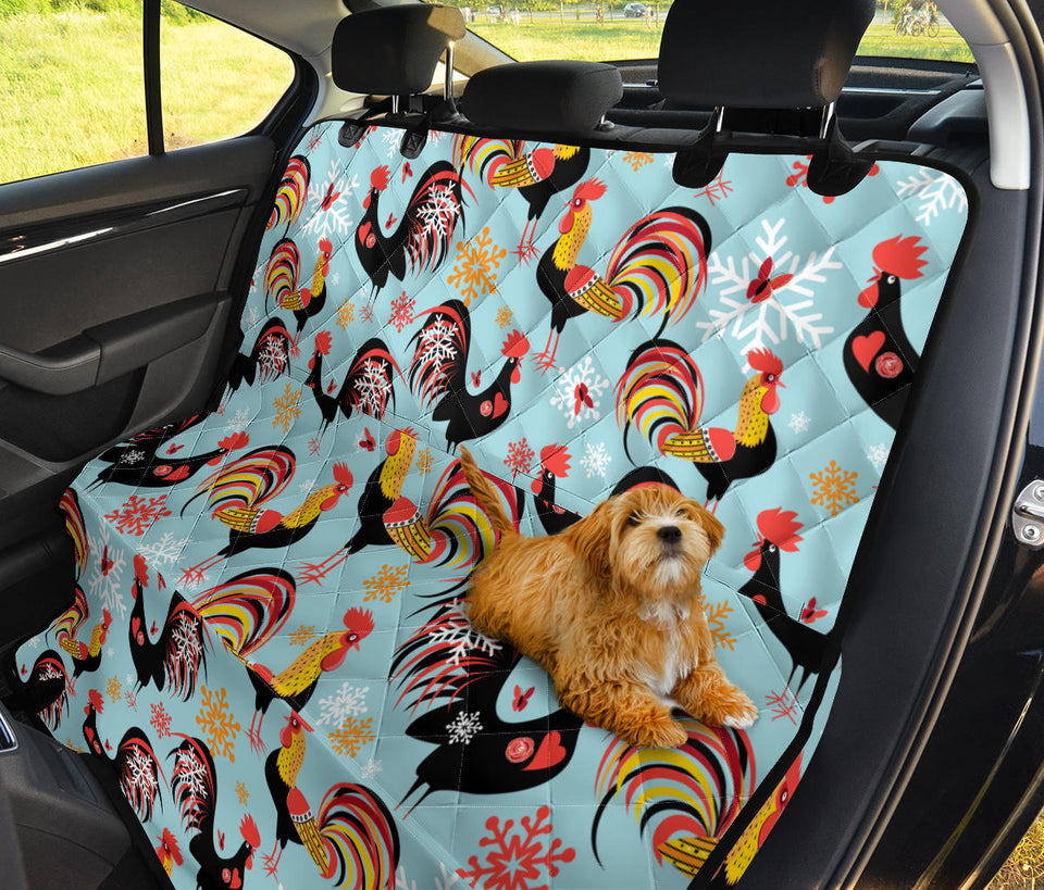 Rooster Chicken Cock Snowfalke Dog Car Seat Covers