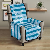 Starfish blue blackground Chair Cover Protector