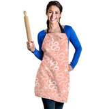 Snake Lilies Flower Pattern Adjustable Apron