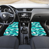 Dolphin Sea Pattern Front And Back Car Mats