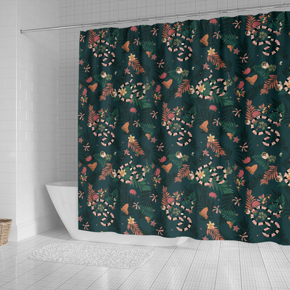 Snake Forest Pattern Shower Curtain Fulfilled In US
