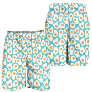 Fried Eggs Pattern Print Design 04 Men Shorts