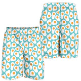 Fried Eggs Pattern Print Design 04 Men Shorts