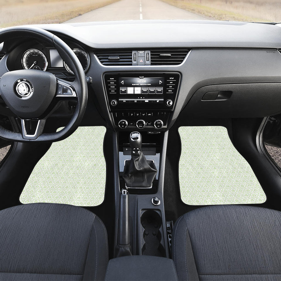 Cucumber Pattern Background Front Car Mats