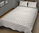 arabic white pattern Quilt Bed Set