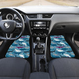 Whale Design Pattern Front Car Mats