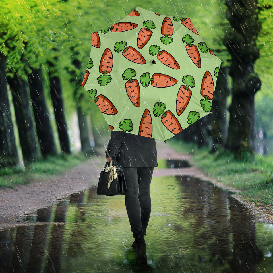 Carrot Pattern Print Design 05 Umbrella