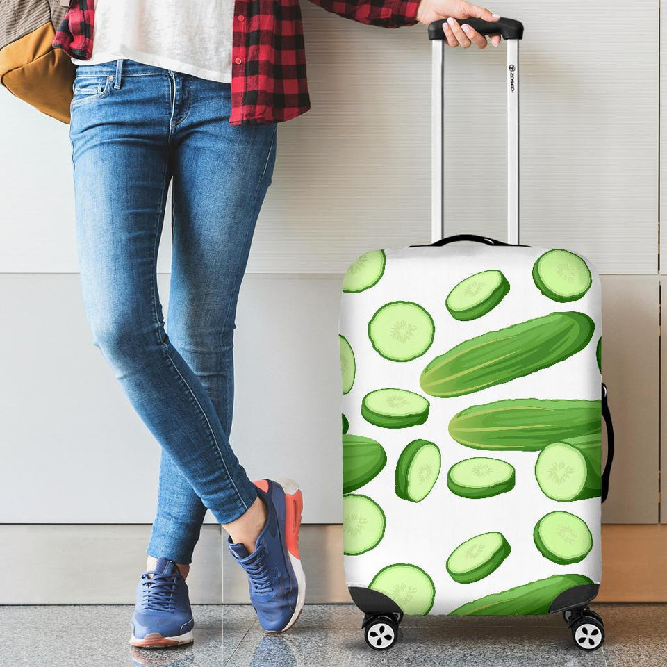 Cucumber Whole Slices Pattern Cabin Suitcases Luggages