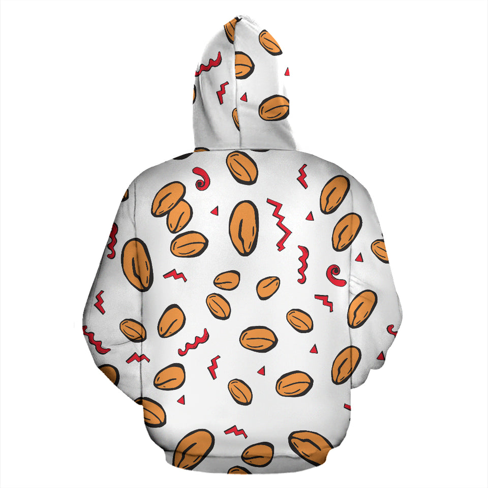 Peanuts Pattern Background Zip Up Hoodie