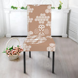 Beautiful Hexagon Japanese  Pattern Dining Chair Slipcover