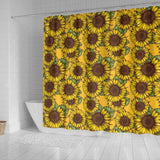 Sunflower Pattern Shower Curtain Fulfilled In US