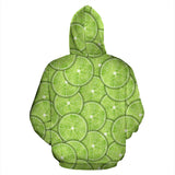 Slices Of Lime Pattern Men Women Pullover Hoodie
