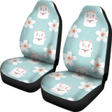 Maneki Neko Lucky Cat Sakura Universal Fit Car Seat Covers