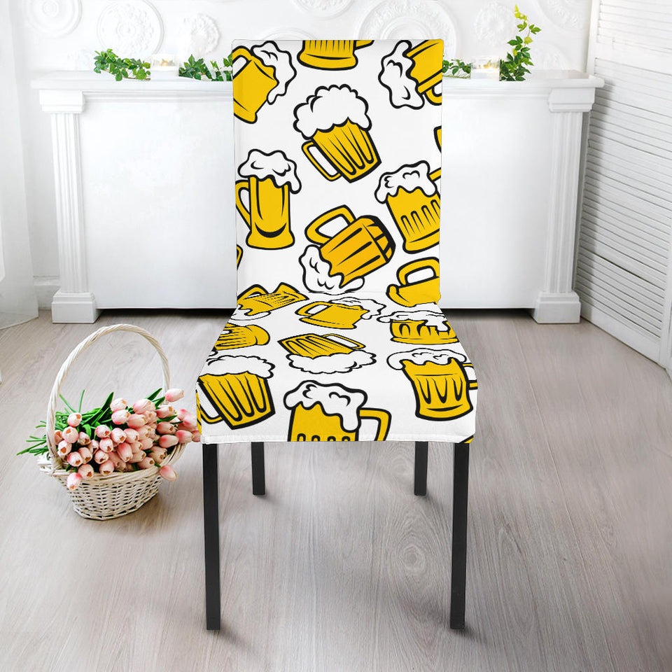 Beer Design Pattern Dining Chair Slipcover
