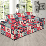 British Pattern Print Design 05 Sofa Slipcover