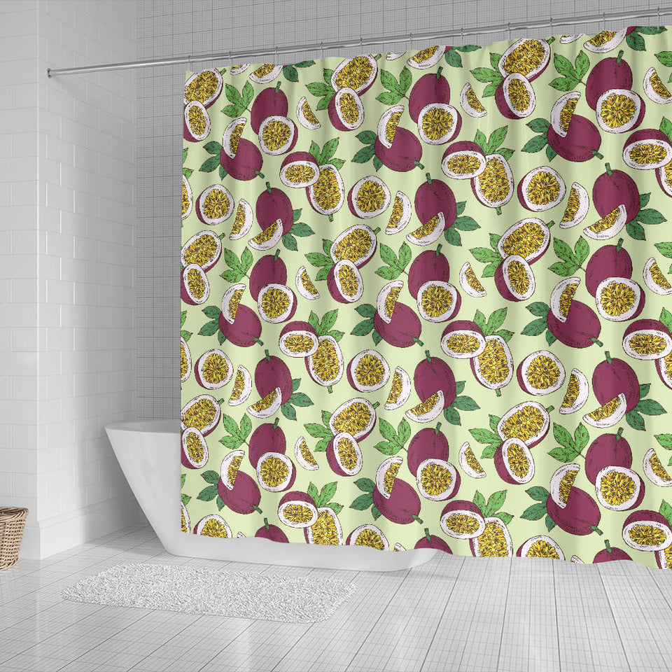 Passion Fruit Pattern Shower Curtain Fulfilled In US