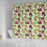 Passion Fruit Pattern Shower Curtain Fulfilled In US