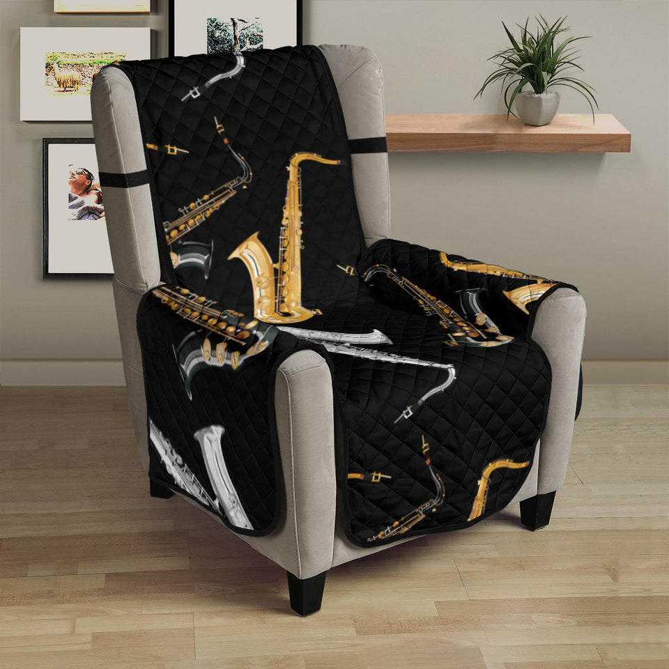 saxophone design pattern Chair Cover Protector