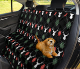 Deer Christmas New Year Pattern Argyle Dog Car Seat Covers