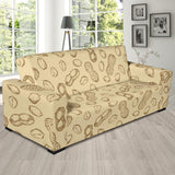 Hand Drawn Peanuts Pattern Sofa Slipcover