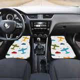 Airplane Star Cloud Colorful Front And Back Car Mats