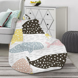 Whale Dot Pattern Bean Bag Cover