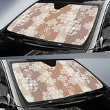 Beautiful Hexagon Japanese  Pattern Car Sun Shade