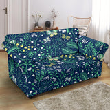 Butterfly Leaves Pattern Loveseat Couch Slipcover