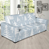 Christmas Tree Winter Forest Pattern Sofa Slipcover