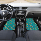 Hedgehog Pattern Print Design 01 Front Car Mats