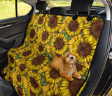Sunflower Pattern Dog Car Seat Covers