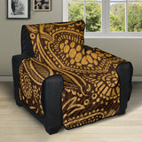 cocoa beans tribal polynesian pattern background Recliner Cover Protector