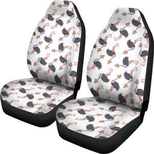 Ostrich Pattern Print Design 02 Universal Fit Car Seat Covers